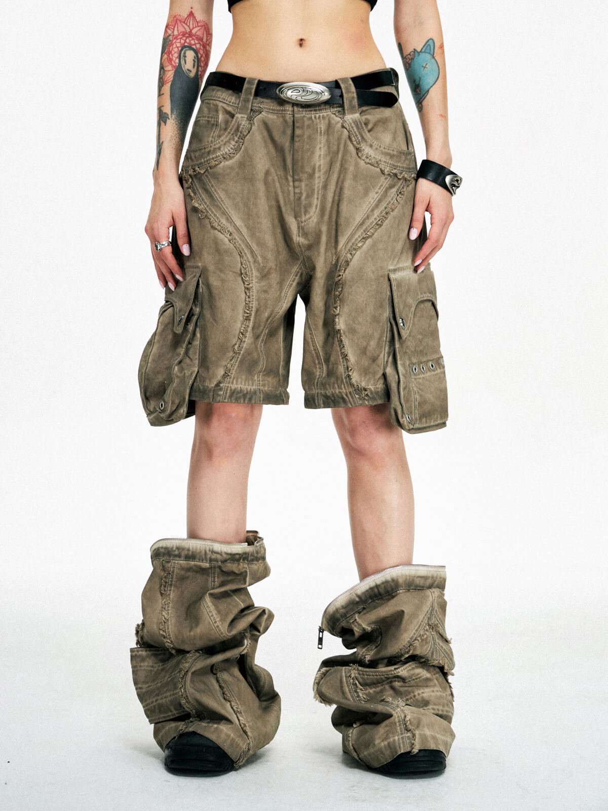 Personsoul Urban Desert Tactical Cargo Pants-IYAMIUIO