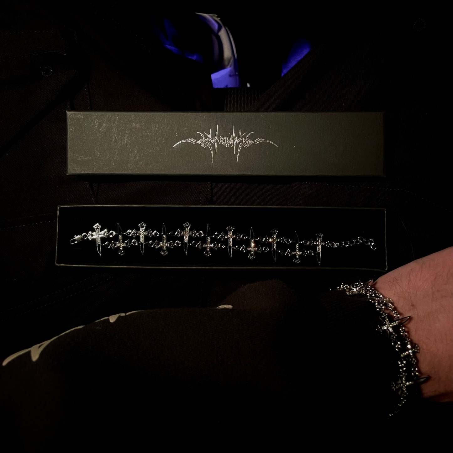 Diamond cross bracelet-IYAMIUIO