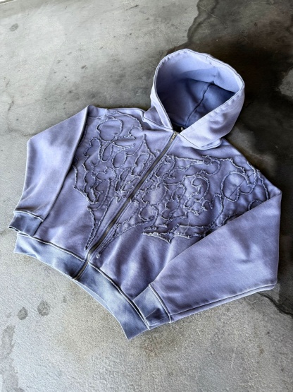 “Pholoh” Zip-Up (Lavender)-IYAMIUIO