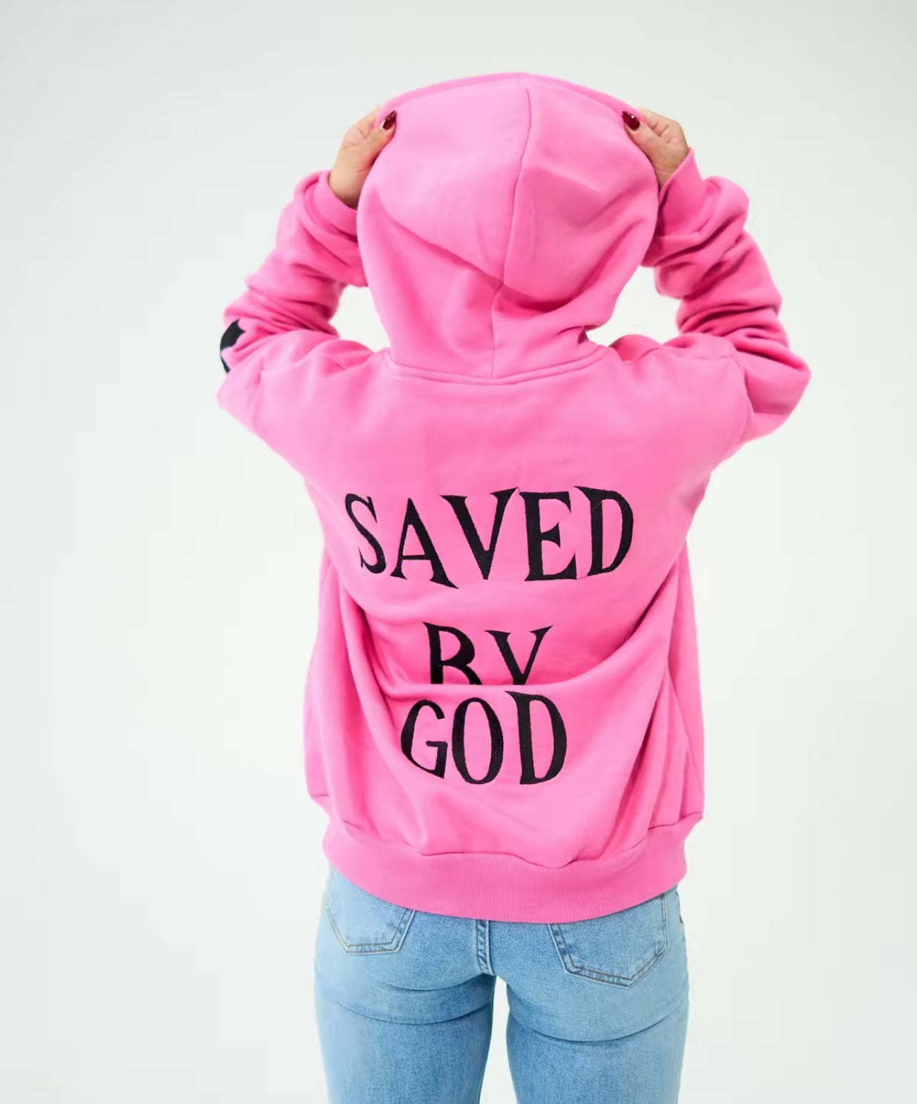SAVED HOODIE (PINK)-IYAMIUIO