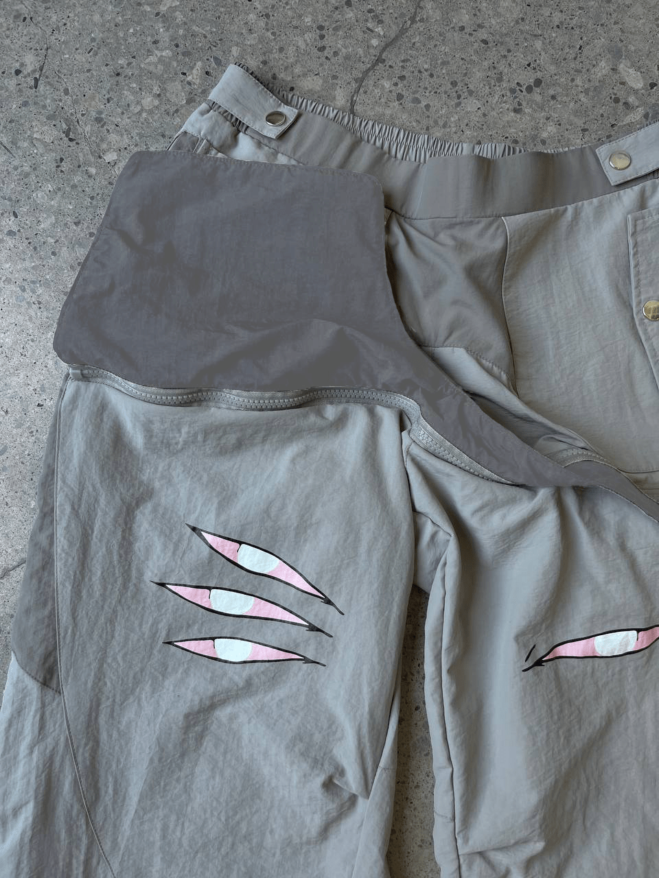 "Puppet Master" Parachute Pants-IYAMIUIO