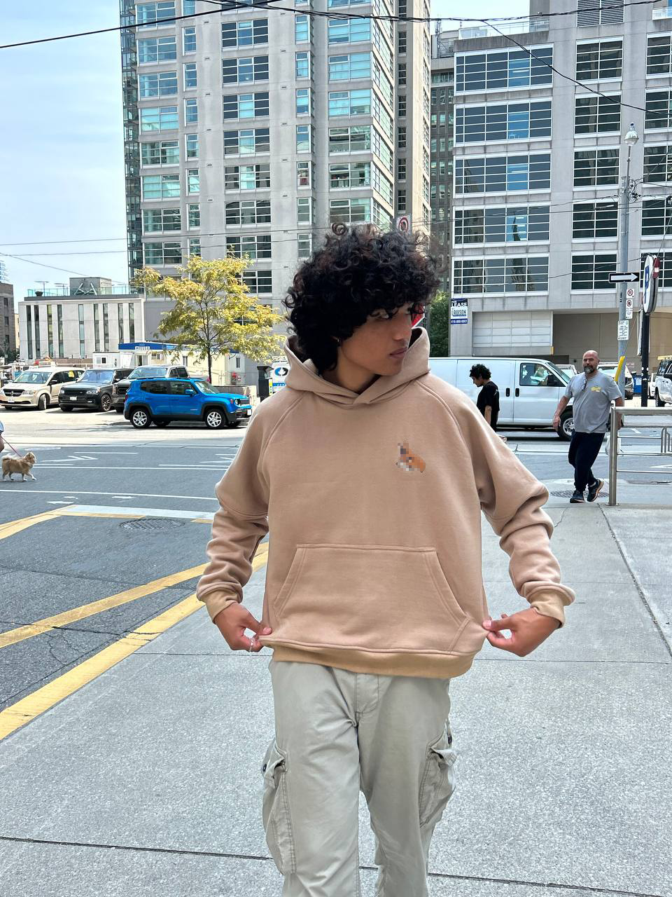 "Hero's Path" Hoodie Beige-IYAMIUIO