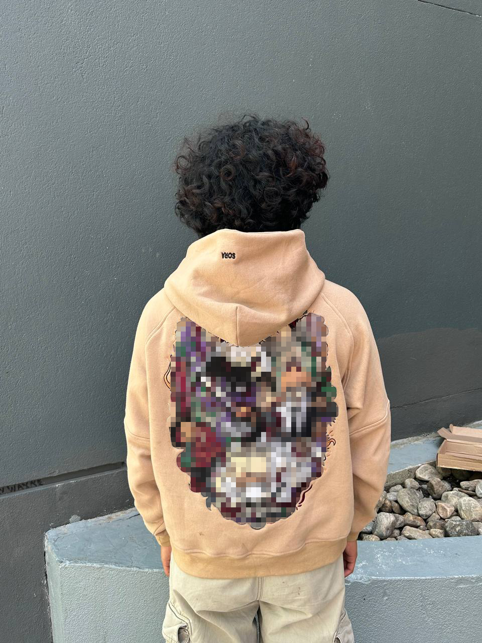"Hero's Path" Hoodie Beige-IYAMIUIO