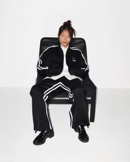 STRIPE TRACK PANTS-IYAMIUIO