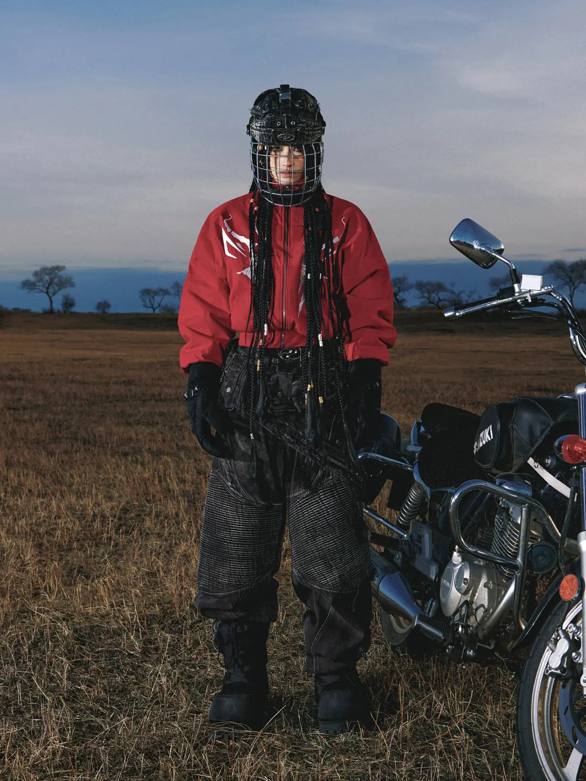 Personsoul Embroidered Cropped Down Jacket-IYAMIUIO