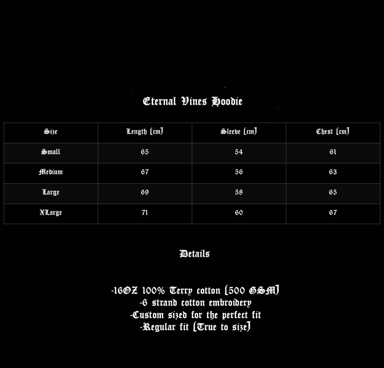 Eternal Vines Hoodie Ash Black-IYAMIUIO