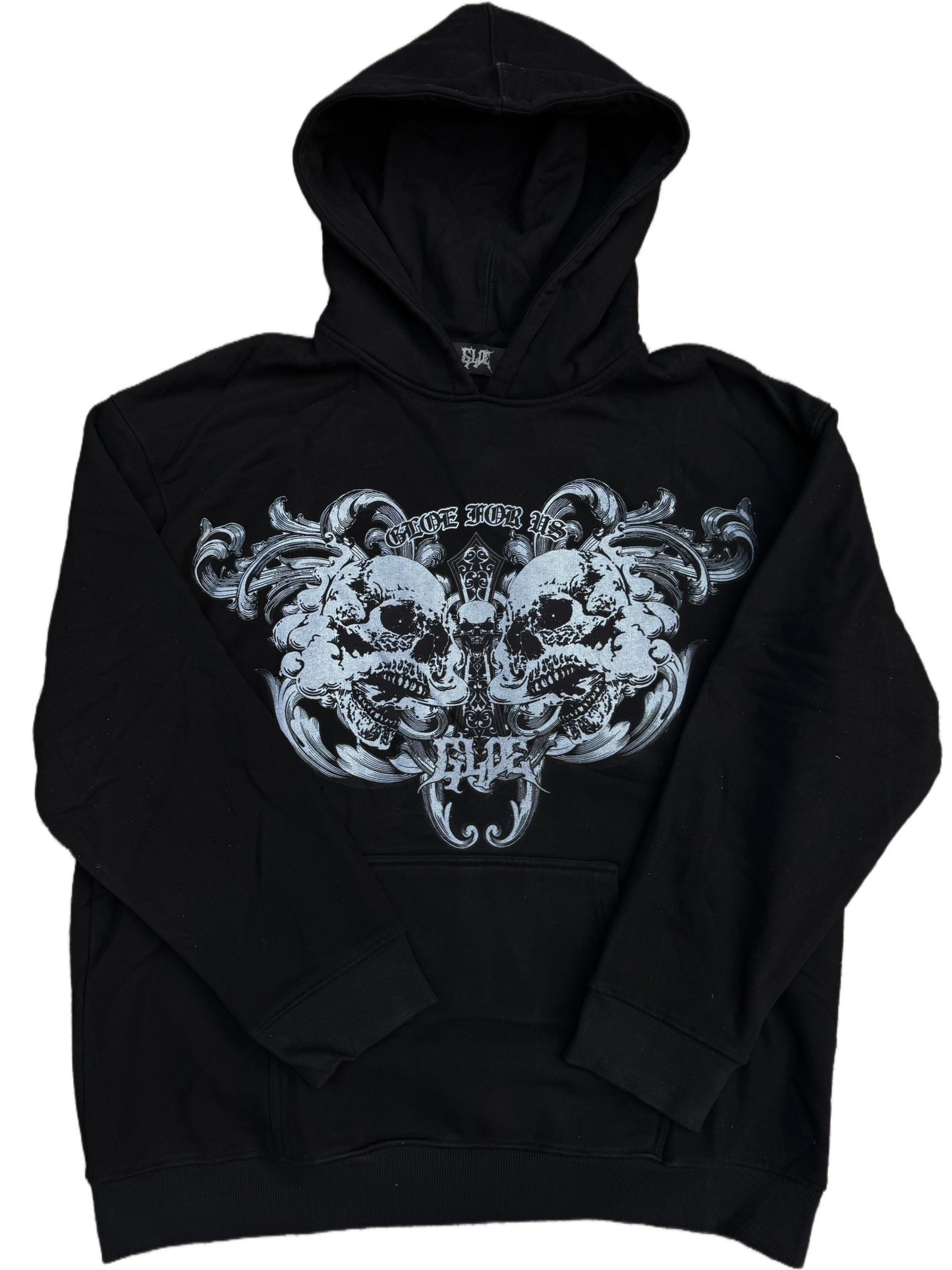 Skull Cross Hoodie-IYAMIUIO