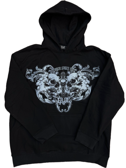 Skull Cross Hoodie-IYAMIUIO