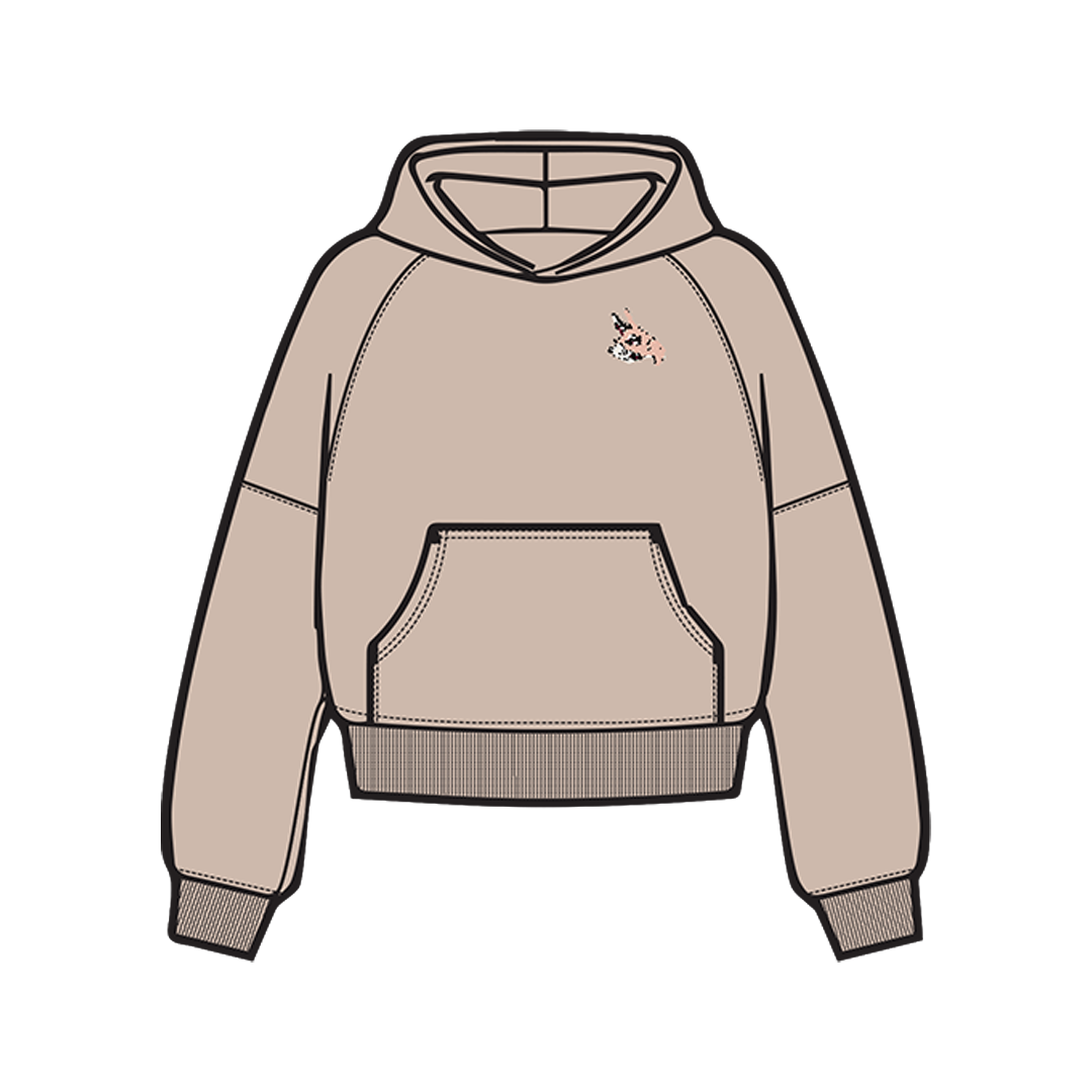 "Hero's Path" Hoodie Beige-IYAMIUIO