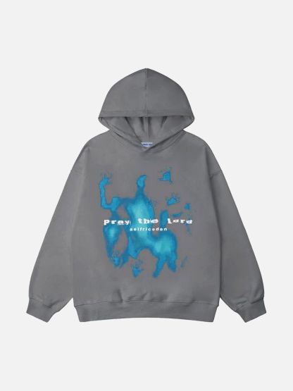 Aelfric Eden Abstraction Shadow Print Hoodie-IYAMIUIO