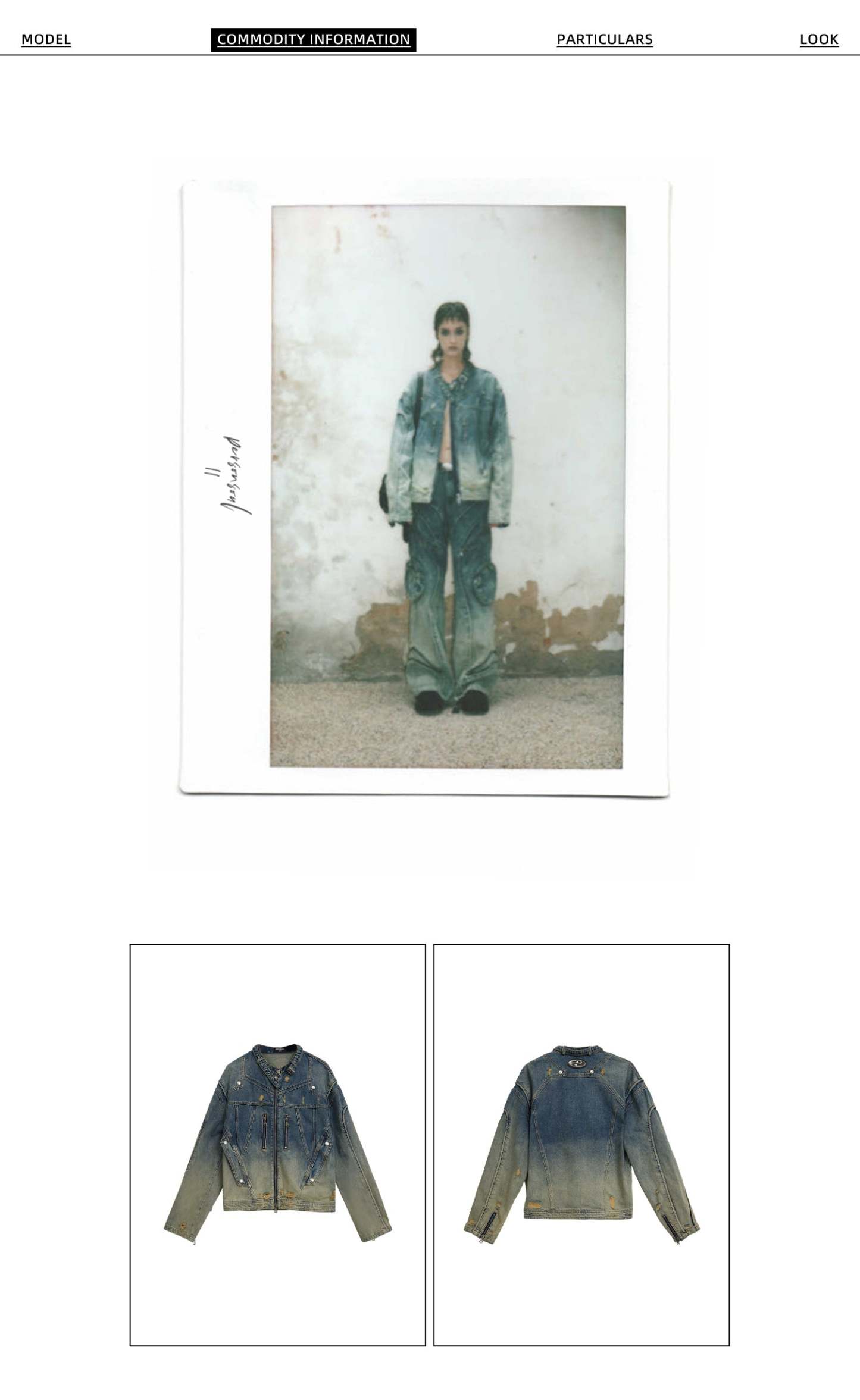 Personsoul Washing Denim Jacket-IYAMIUIO