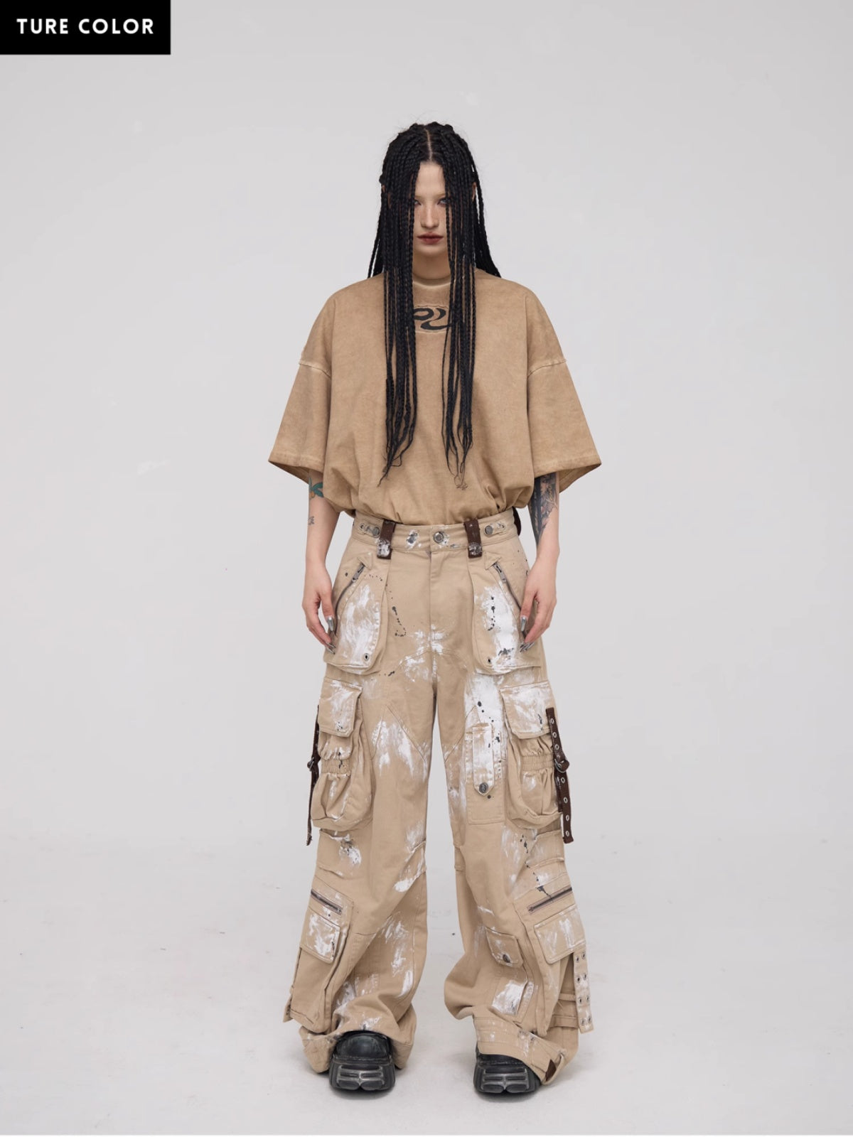 Personsoul Symbol Elements Oversized T-shirt-IYAMIUIO