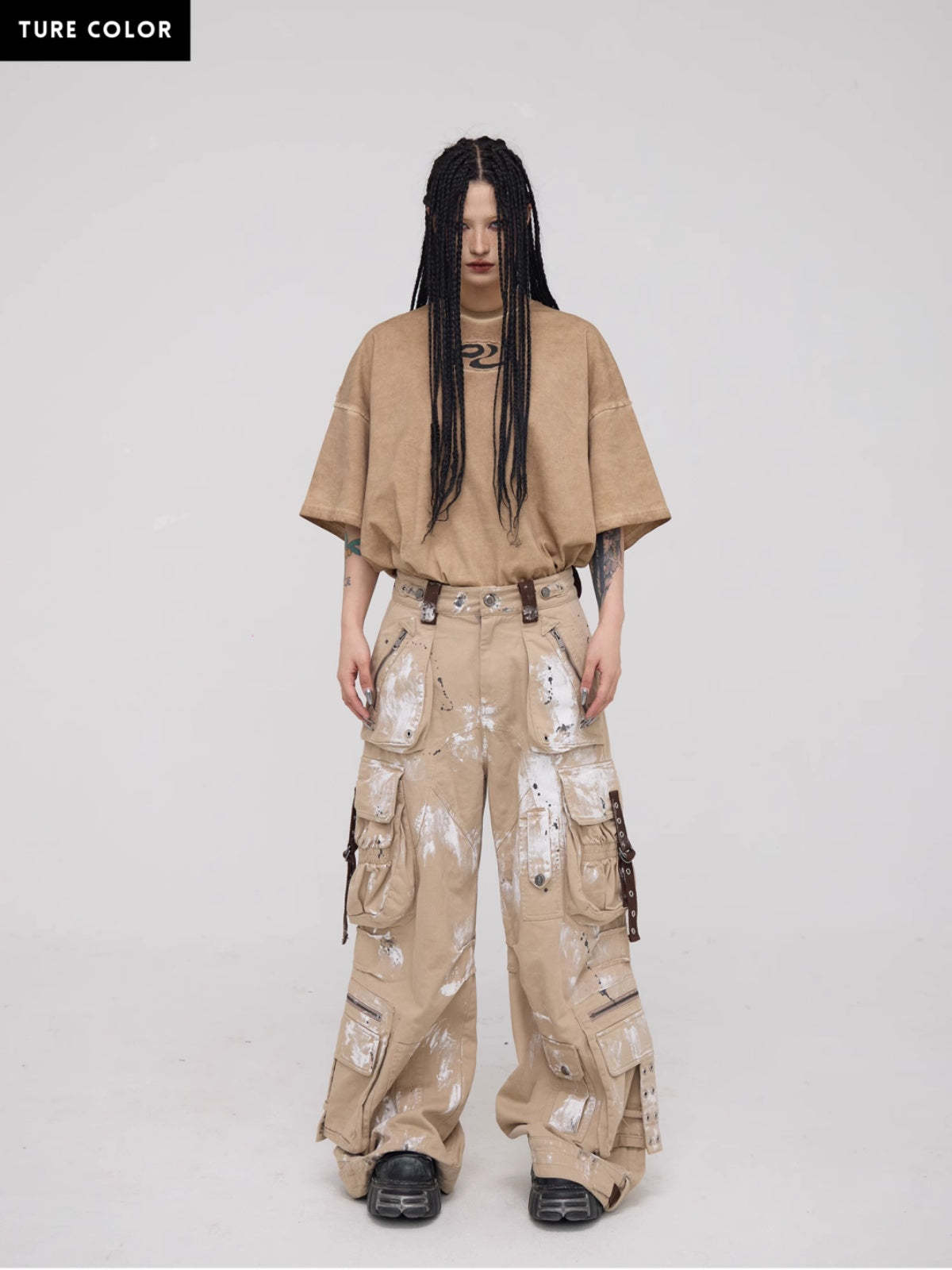 Personsoul Symbol Elements Oversized T-shirt-IYAMIUIO