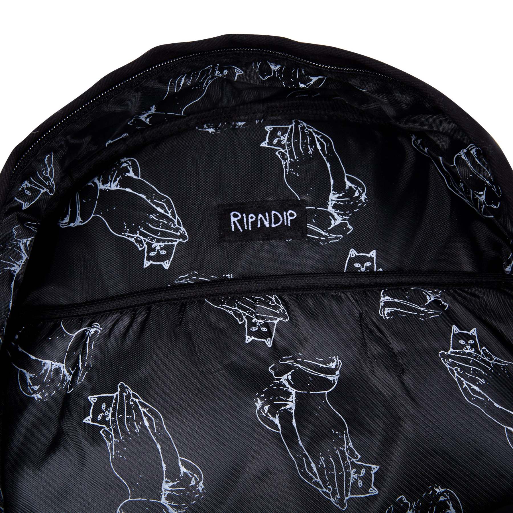 Lord Nermal Velcro Hands Backpack (Black)-IYAMIUIO