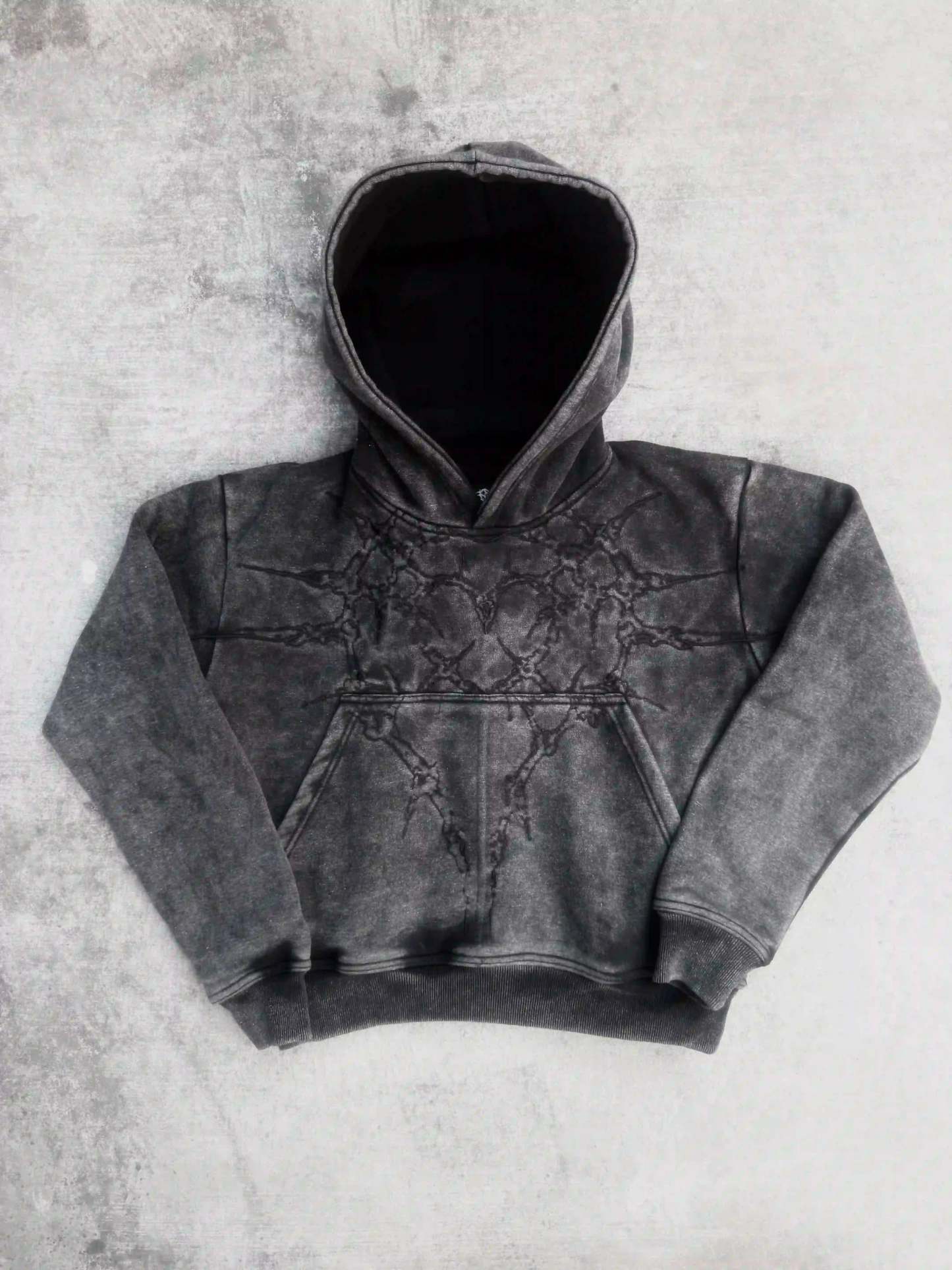 "Half a Million" Embroidered Hoodie (Black)-IYAMIUIO