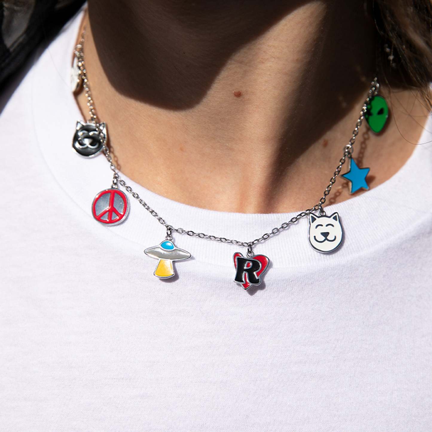 Lucky Charms Necklace (Silver)-IYAMIUIO