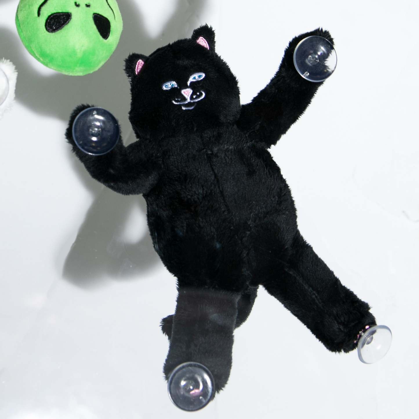 Jerm Window Plush Suction Cup Plush Doll (Black)-IYAMIUIO