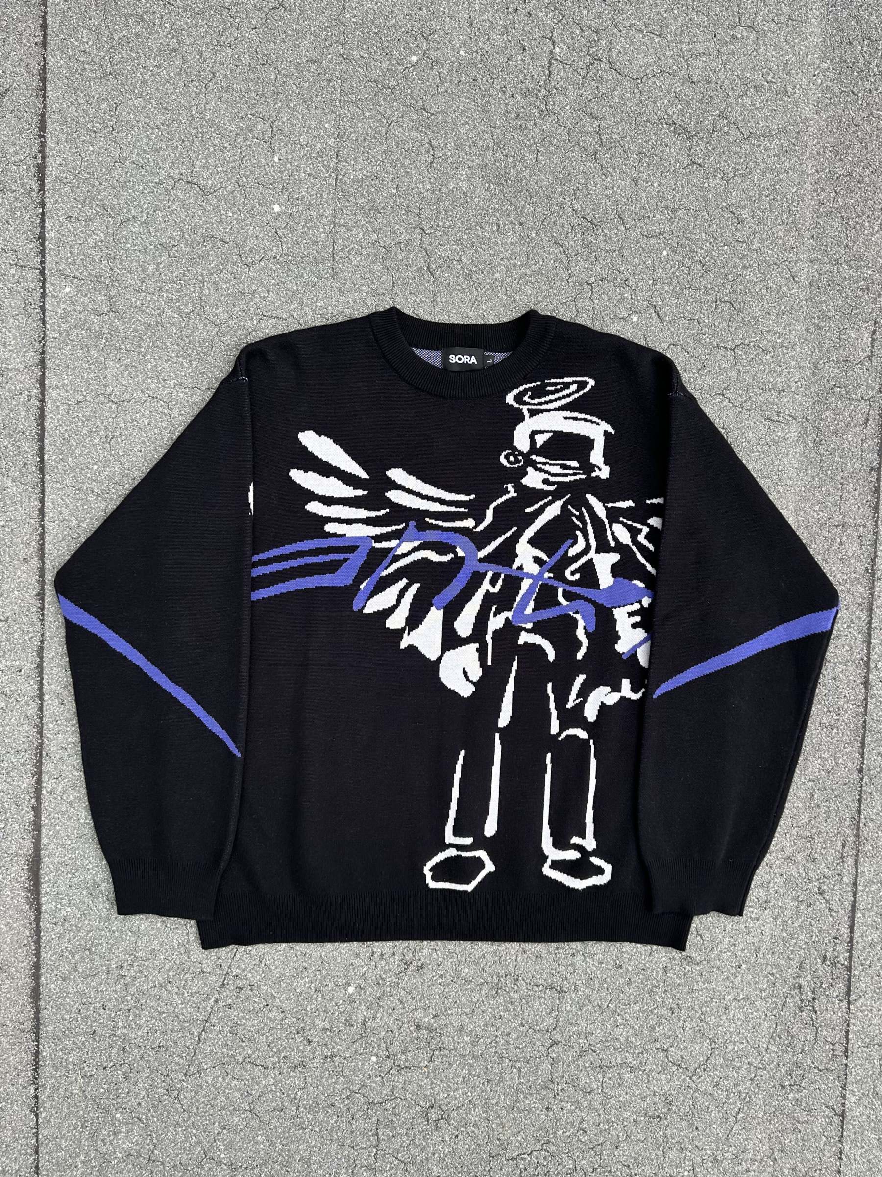 "Revival" Knit Black-IYAMIUIO