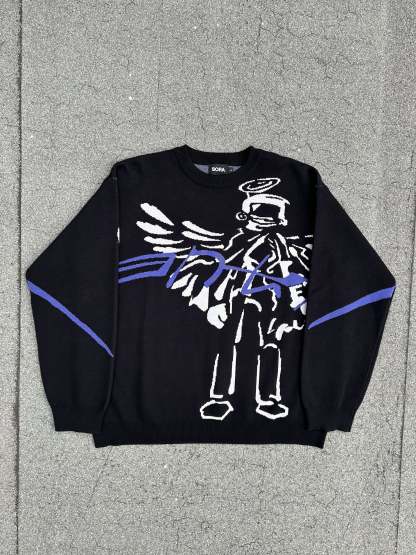 "Revival" Knit Black-IYAMIUIO