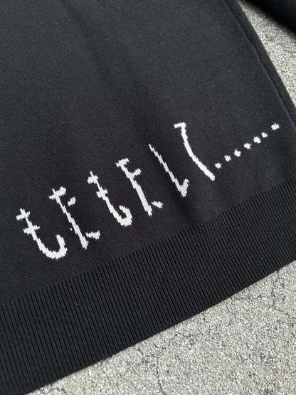 "Revival" Knit Black-IYAMIUIO