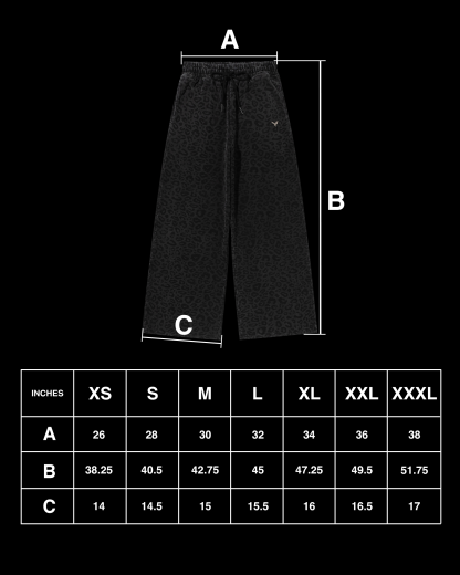 CHEETAH SWEATS (COAL)-IYAMIUIO