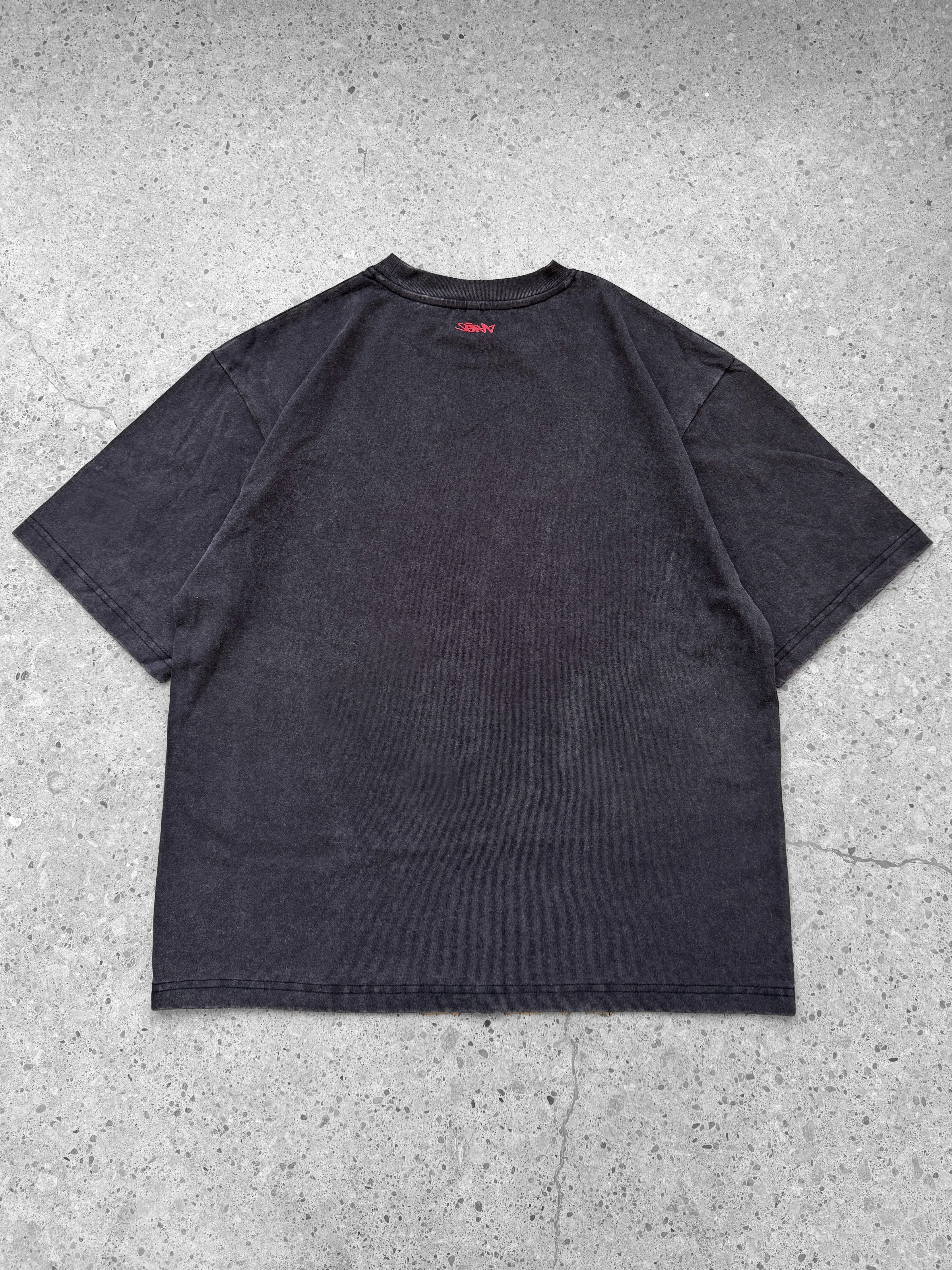 "INFERNO" T-shirt Black-IYAMIUIO