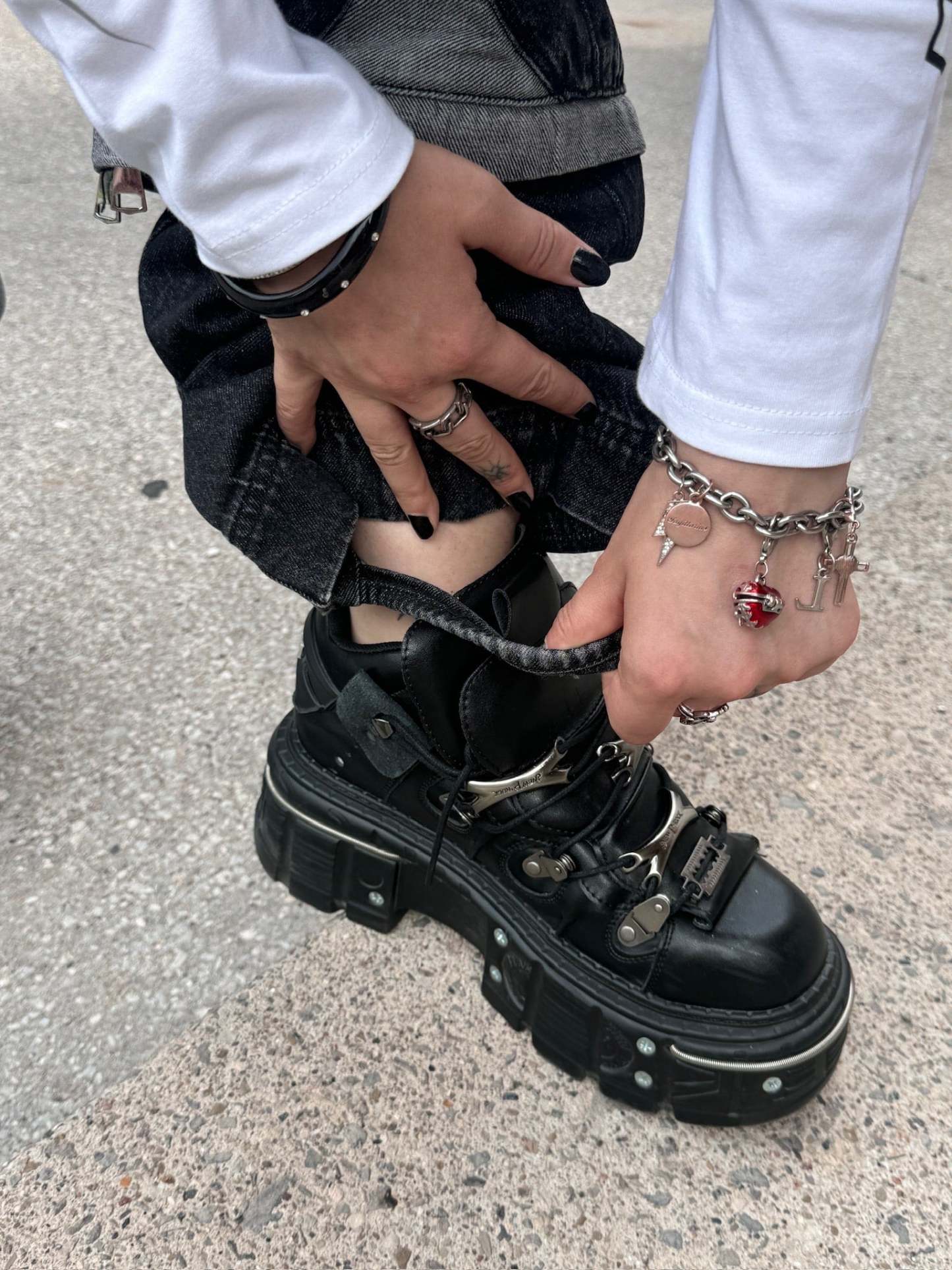 "SPIDER" Jeans Black-HxH