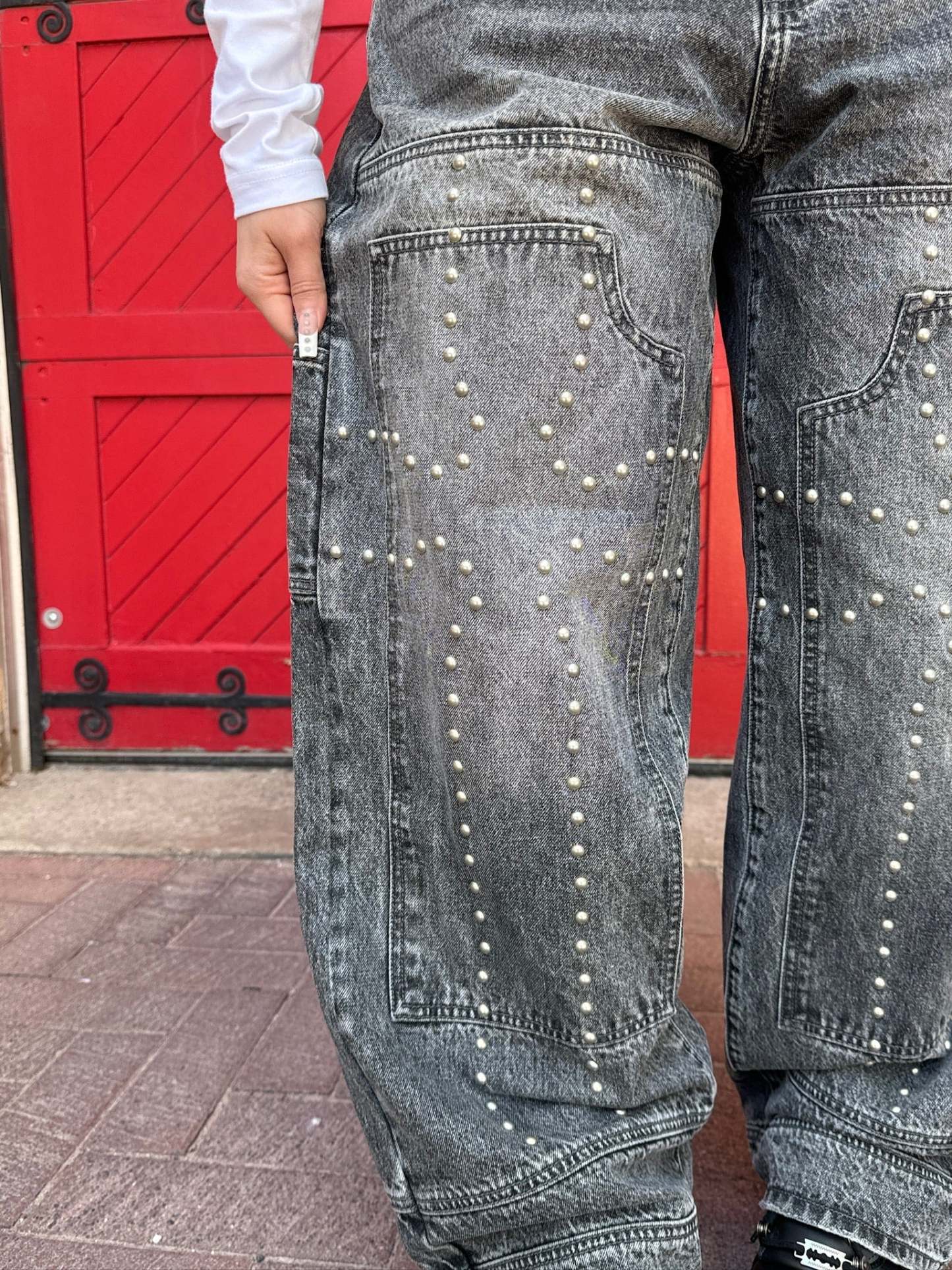 "ROCKSTAR" Jeans-IYAMIUIO