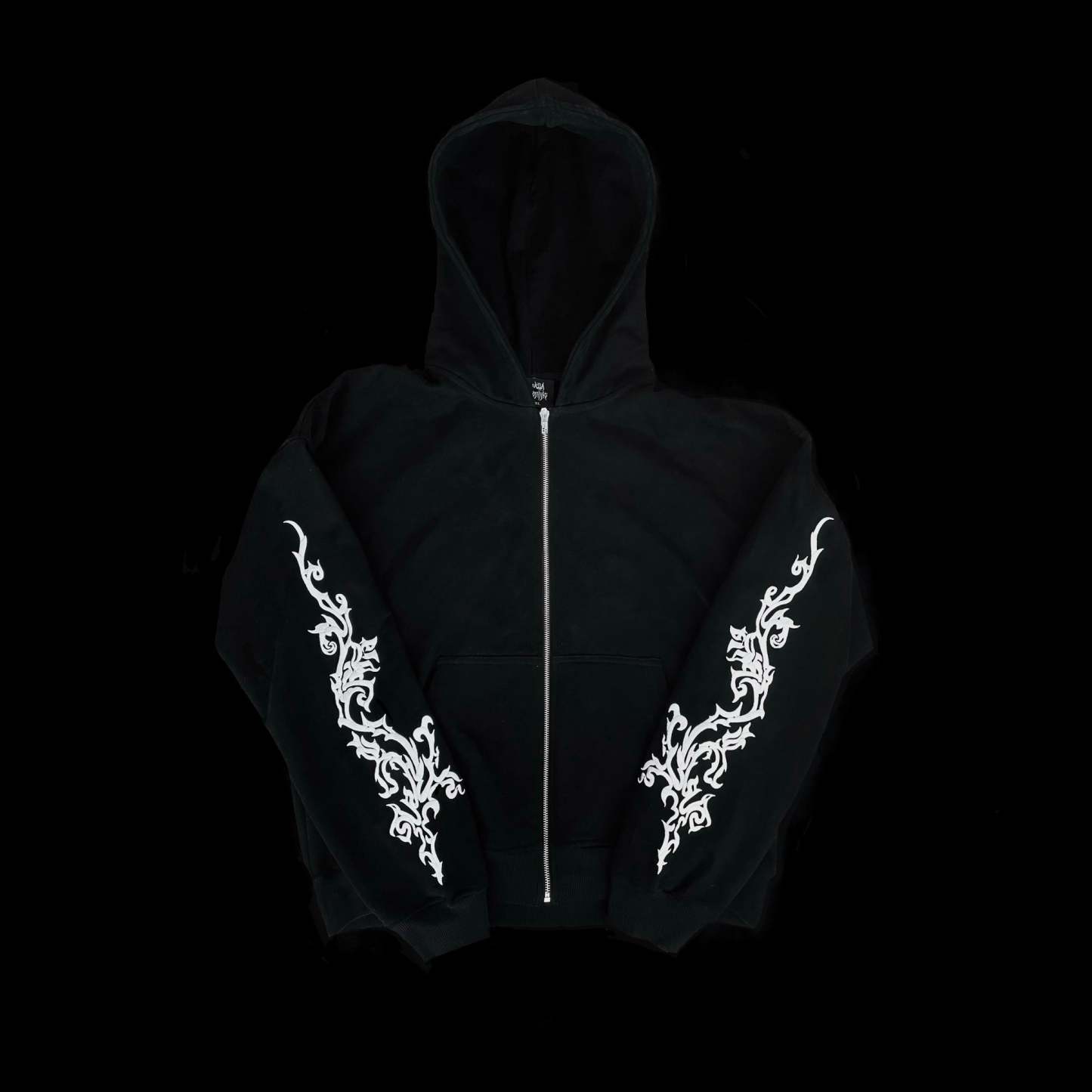 Eternal vines Hoodie Black-IYAMIUIO