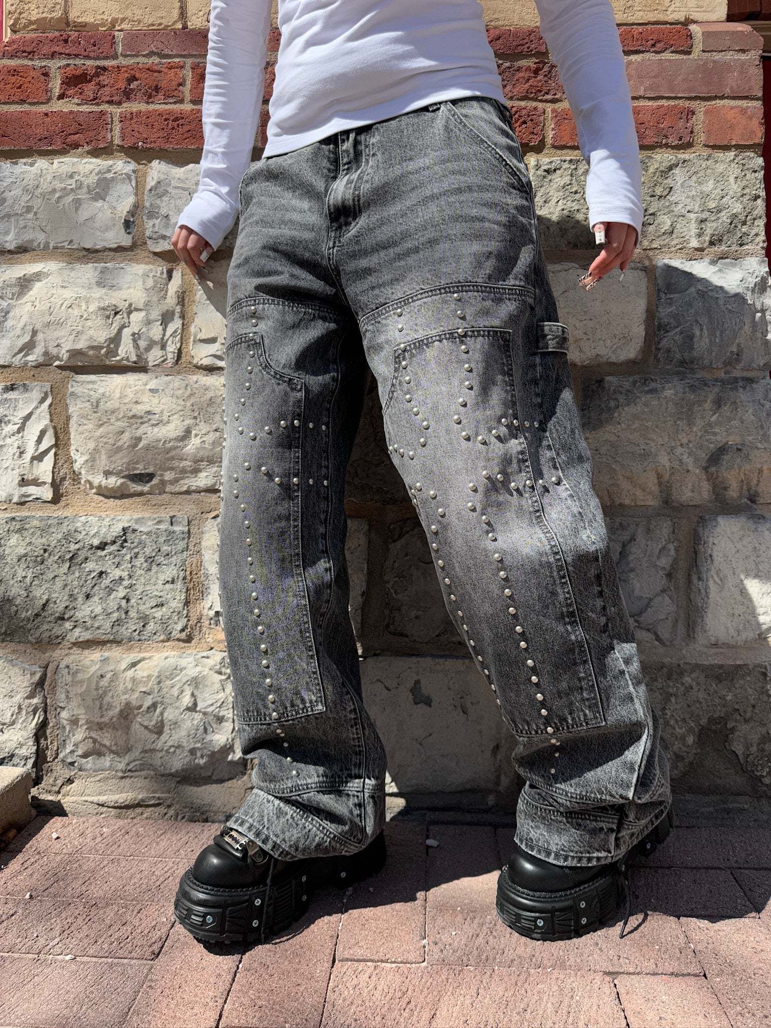 "ROCKSTAR" Jeans-IYAMIUIO