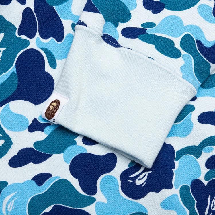 A bathing ape Big ABC Blue Camo Shark Full Zip Hoodie.-IYAMIUIO