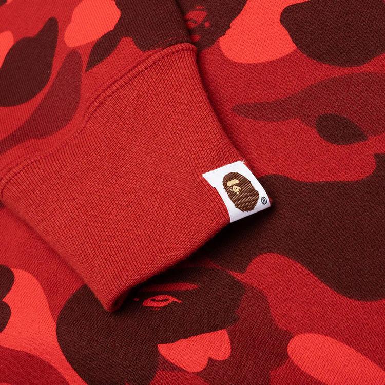 A bathing ape Color Camo Red Shark Full Zip Hoodie