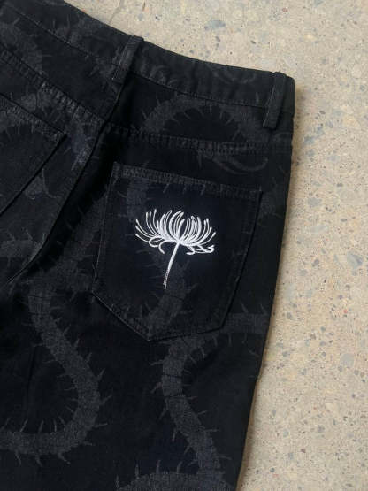 "Phobia" Jeans Black-IYAMIUIO