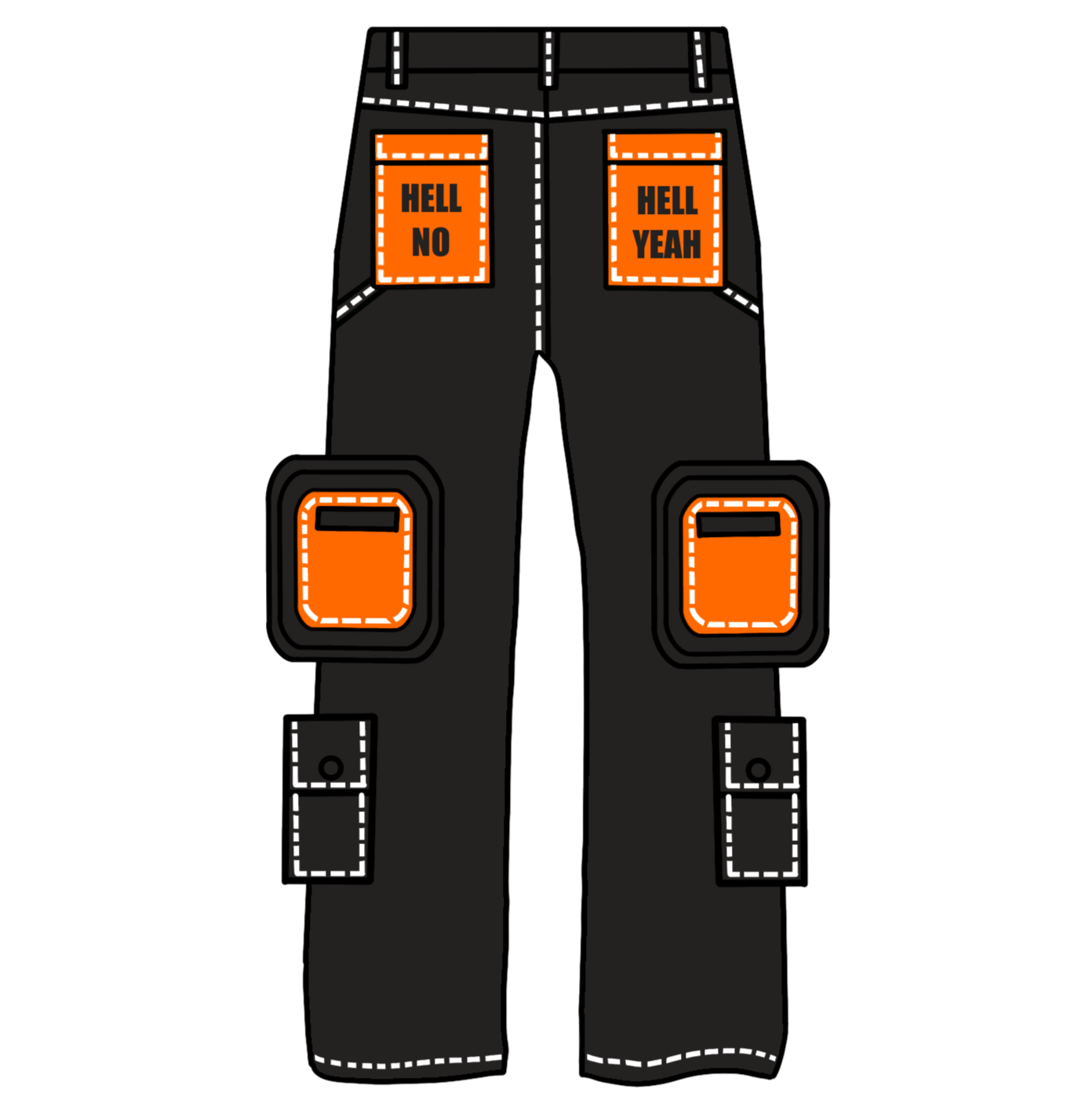 "Blade Masters" Cargo Pants-IYAMIUIO