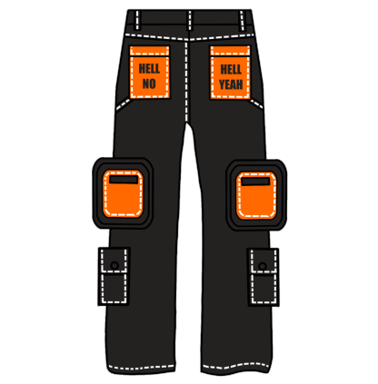 "Blade Masters" Cargo Pants-IYAMIUIO