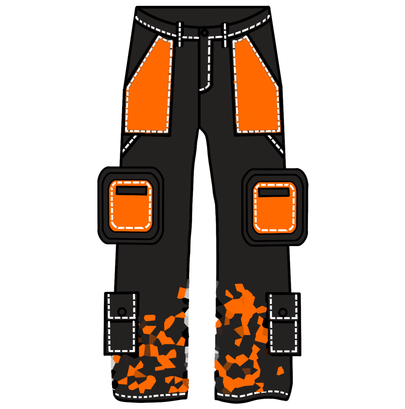 "Blade Masters" Cargo Pants-IYAMIUIO