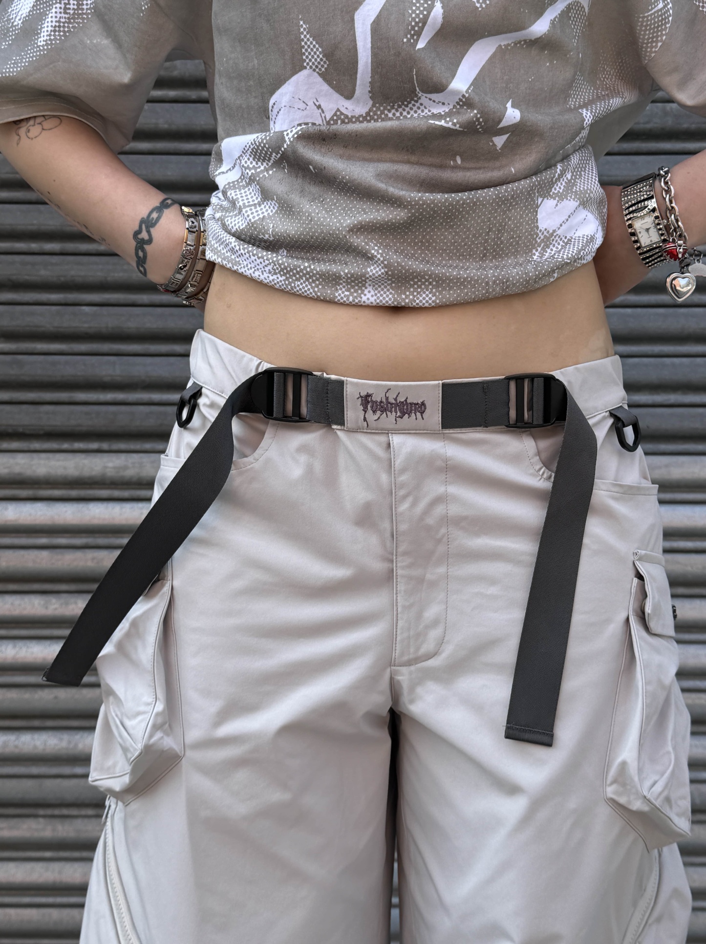 "CURSED" Parachute Pants-IYAMIUIO