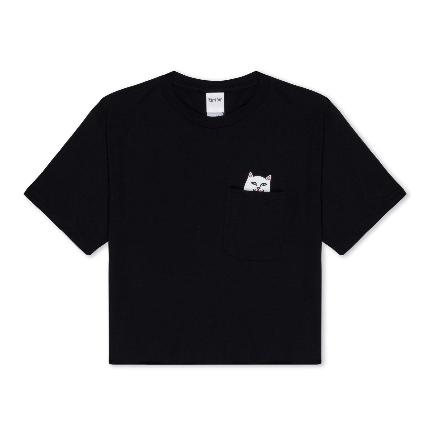 Lord Nermal Cropped Pocket Tee (Black)-IYAMIUIO