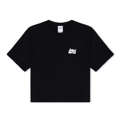 Lord Nermal Cropped Pocket Tee (Black)-IYAMIUIO