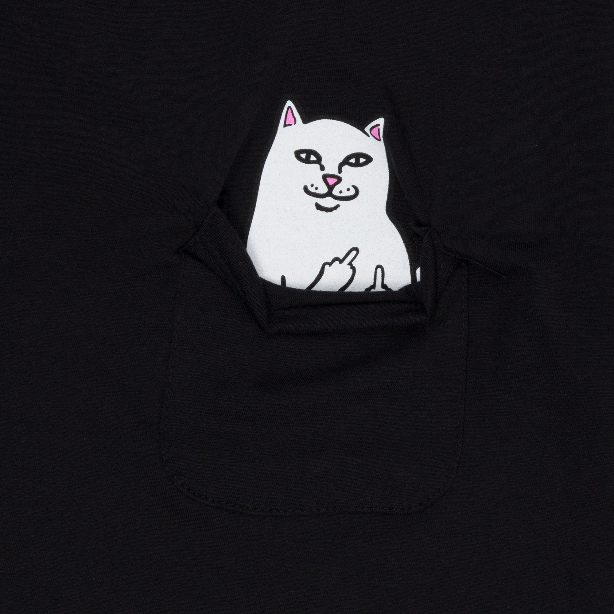 Lord Nermal Cropped Pocket Tee (Black)-IYAMIUIO