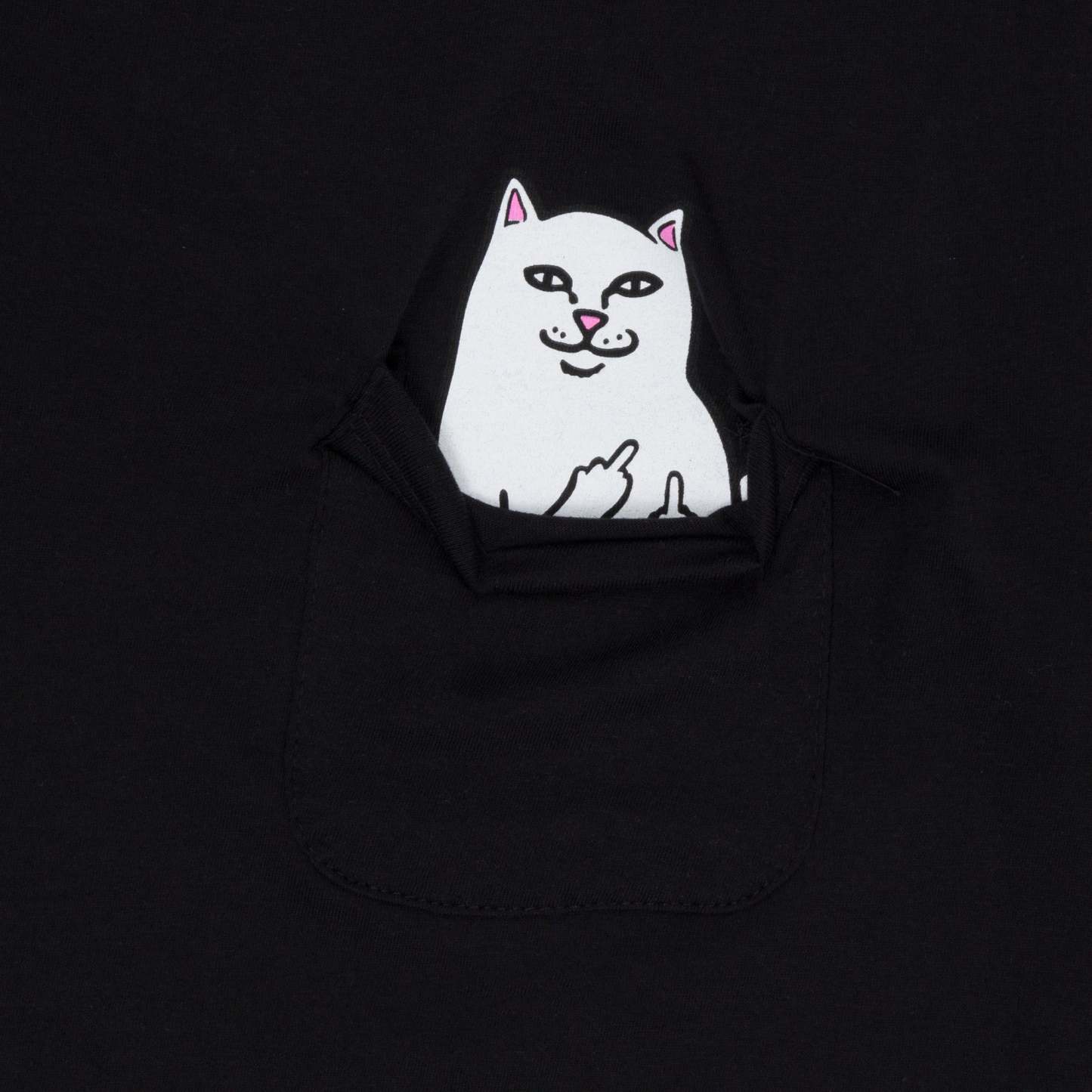 Lord Nermal Cropped Pocket Tee (Black)-IYAMIUIO