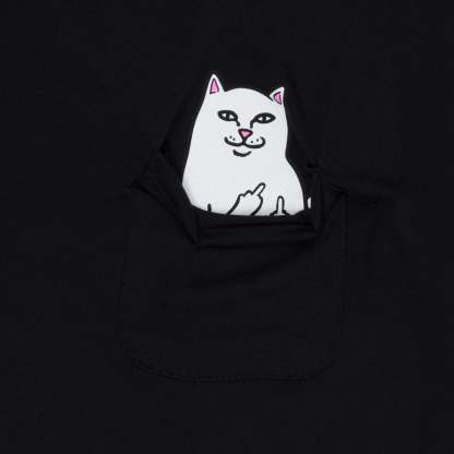 Lord Nermal Cropped Pocket Tee (Black)-IYAMIUIO