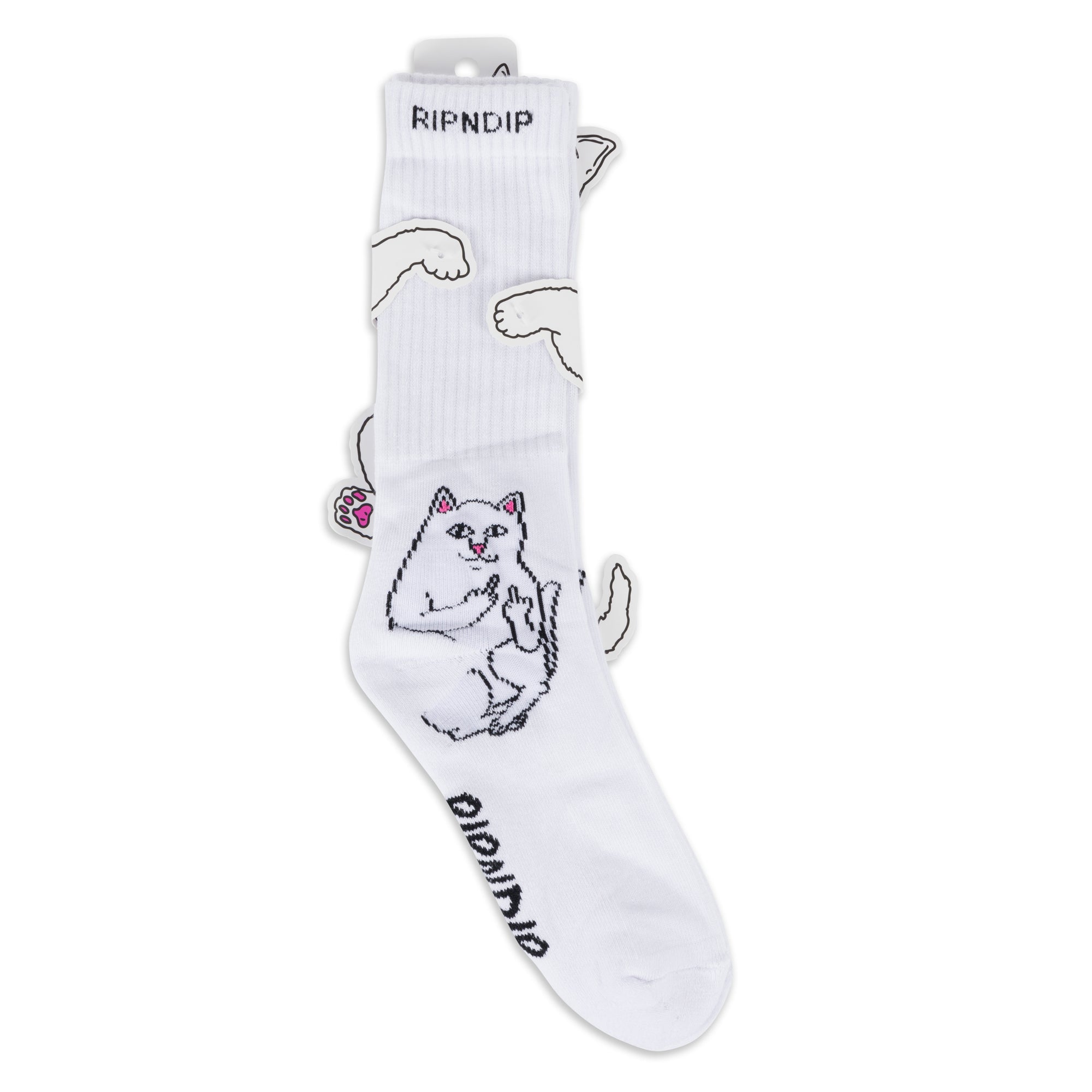 Lord Nermal Socks (White)-IYAMIUIO