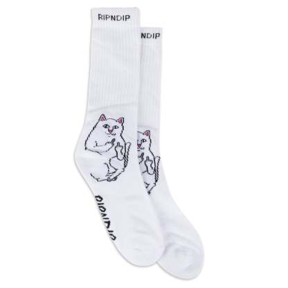 Lord Nermal Socks (White)-IYAMIUIO