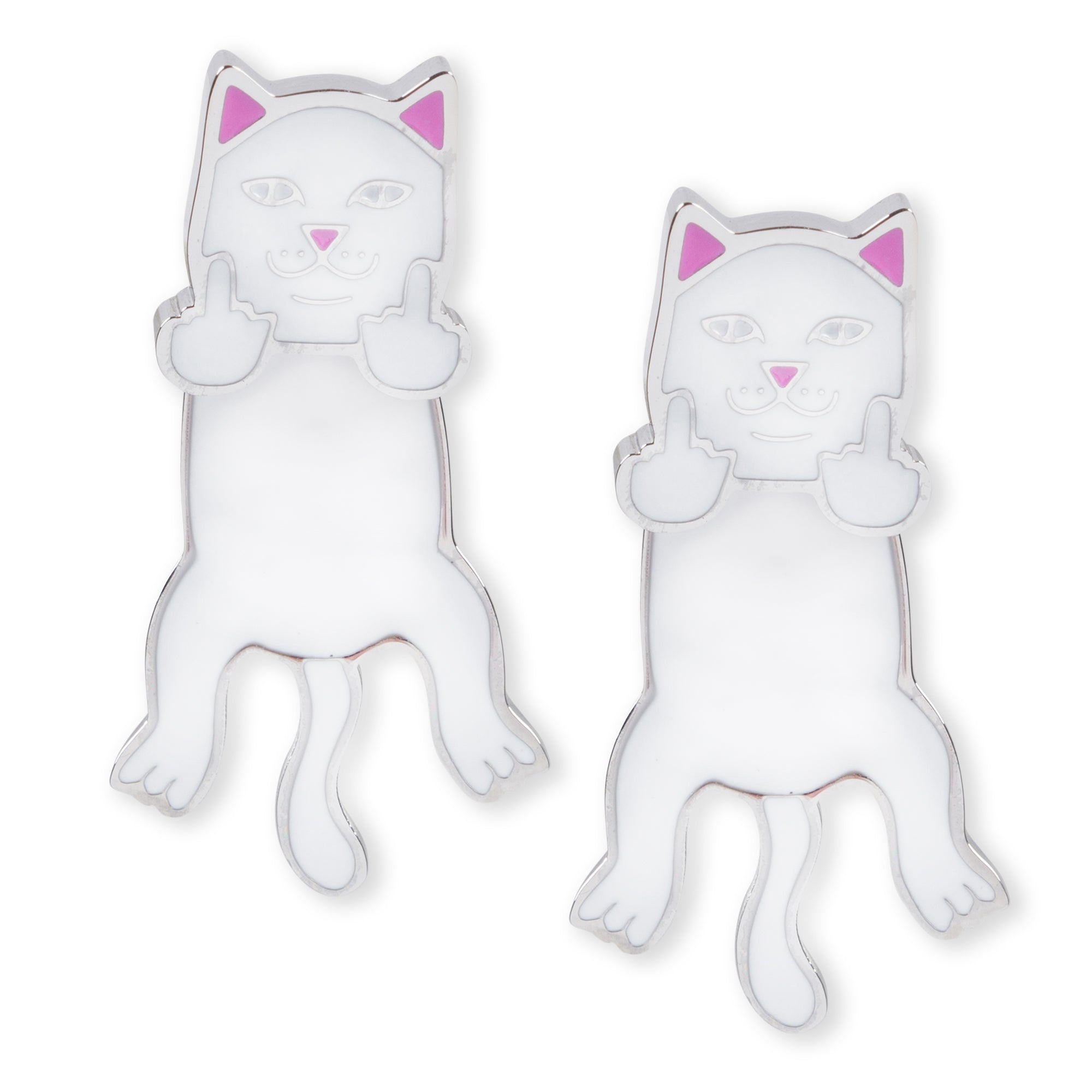 Naughty Nerm Earring Set (White)-IYAMIUIO