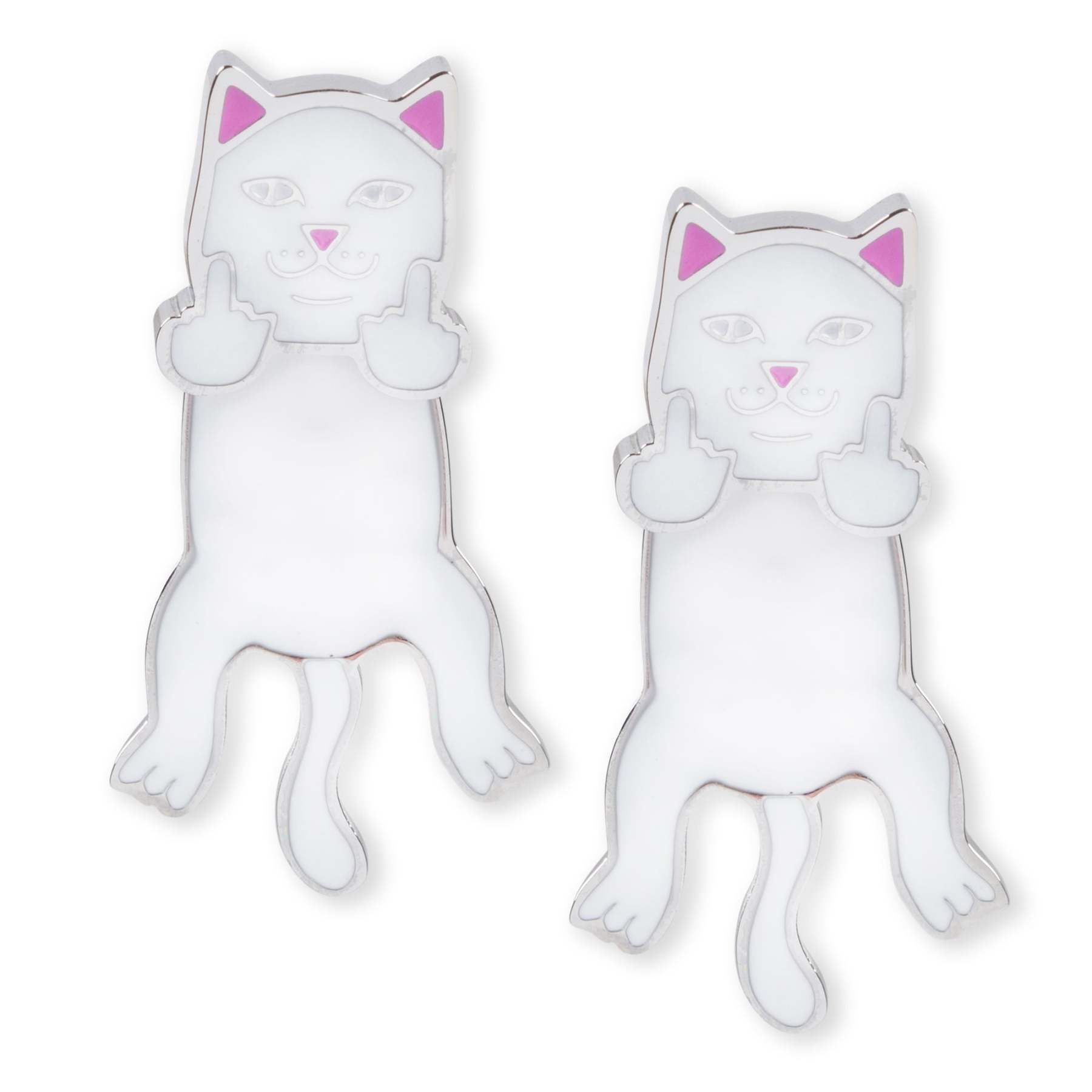 Naughty Nerm Earring Set (White)-IYAMIUIO