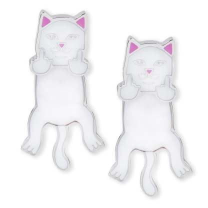Naughty Nerm Earring Set (White)-IYAMIUIO