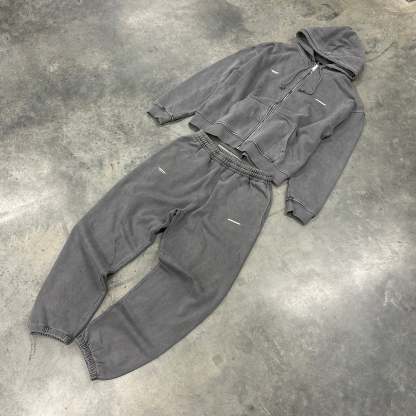 STONEWASHED UNIFORM JOGGERS-IYAMIUIO