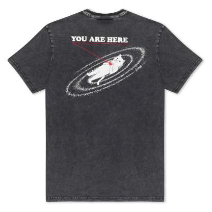 You Are Here Tee (Black Vintage Wash)-IYAMIUIO