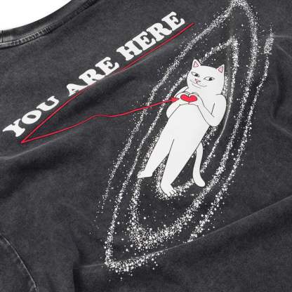 You Are Here Tee (Black Vintage Wash)-IYAMIUIO